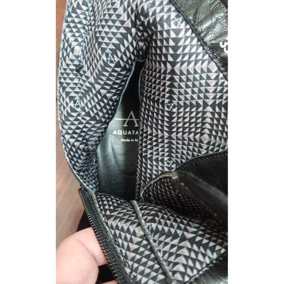 AQUATALIA Suede Lace-Up Buckle Platform Ankle Boots 6 - Picture 12 of 16